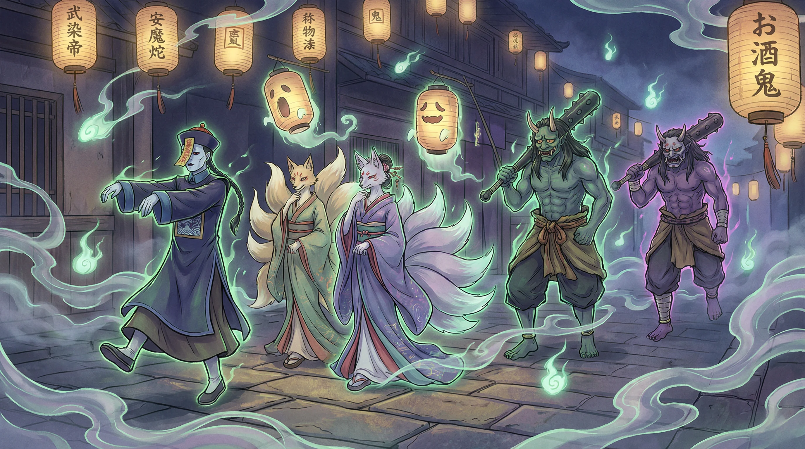 百鬼夜行 - 斗罗大陆2神界大乱斗交大配 中日鬼怪动漫
